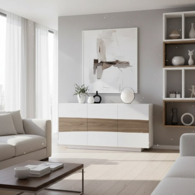 Sideboard Holz Kommoden Miwwelen Wunnzëmmer Wäiss Modern Schaf Neit