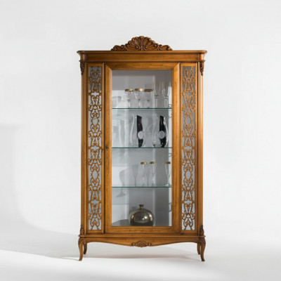 Vitrine Italienesch Luxus Miwwelen Vitrinen Anrichte Glas Schaf Design