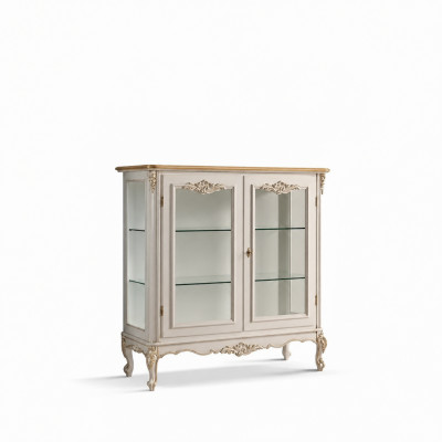 Glasvitrine Luxus Vitrin Wäiss Vitrin Klassesch Italienesche Miwwelen