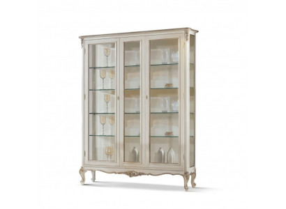 Glasvitrine 2 Dieren Holzvitrinen Wunnzëmmer Schief Design Miwwelen Nei