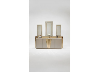 Luxuriéischt modernen Kommode mat 3x Spigel Exklusives Design a héichwäerteg