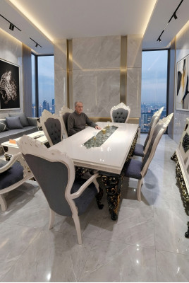 Luxuriéist Design 4x Still Edlem Samtbezuch eleganten Still Design Nei