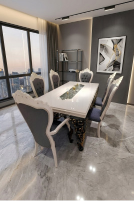 Luxuriéist Design 4x Still Edlem Samtbezuch eleganten Still Design Nei