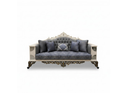 Luxuriéis 3-Sëtzersofa Edel Sofa Elegant Wunnzëmmer Art Deco Sofa Neit