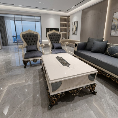 Designer Sofa Dësch Wunnzëmmer Sofa Dësch Besonneschen Charme Miwwelen