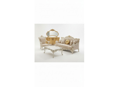 Designer Wunnzëmmer Set 2x 3-Sëtzer Sofas Exklusivt Wunnzëmmer Set