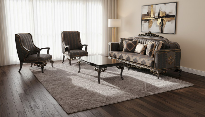 Luxuriéis 3 Deeler Sofagarnitur Set Sofa 3 Sëtz Relax 2x Sessel Deluxe