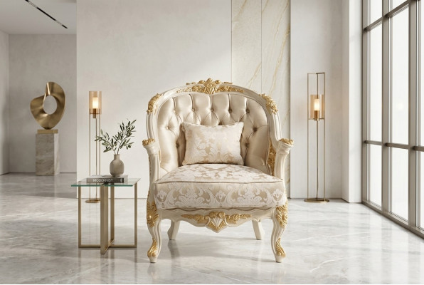 Edel Wunnzëmmer Fauteuil gemittleche Fauteuil Sëtz modernen Sëtzen Neien