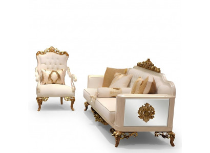 Premium Wunnzëmmer Set Miwwelen Set 2x Sofa 3 Sëtz Modern Wunnzëmmer nei
