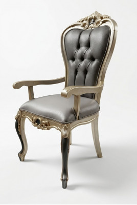 Exklusiven Chesterfield Iesszëmmer Stull Gemittleche Stull Holz Textil Iesszëmmer Still
