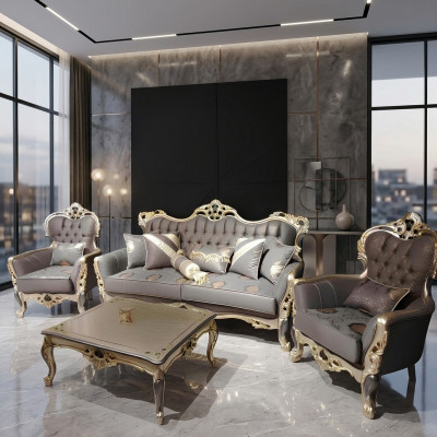 Stilvoll Chesterfield Stuff set Sofagarnitur 3+1+1 Sëtzer Canapé