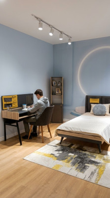Komplett Kannerzëmmer Set Jugendzëmmer Garnitur Modern Set Kanner Miwwelen Luxus