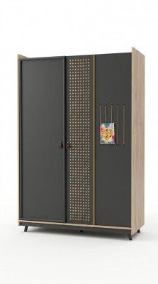 Kleiderschaf Schaf Luxus-Schlofkummer Miwwelen Schranken Holz Kannerzëmmer.