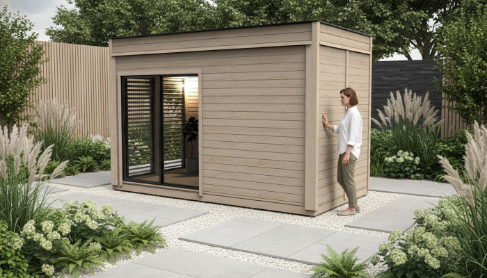 Sauna Holz Dréchensauna Woodpro Gaart Holzsauna Outdoor Saunas Haischen