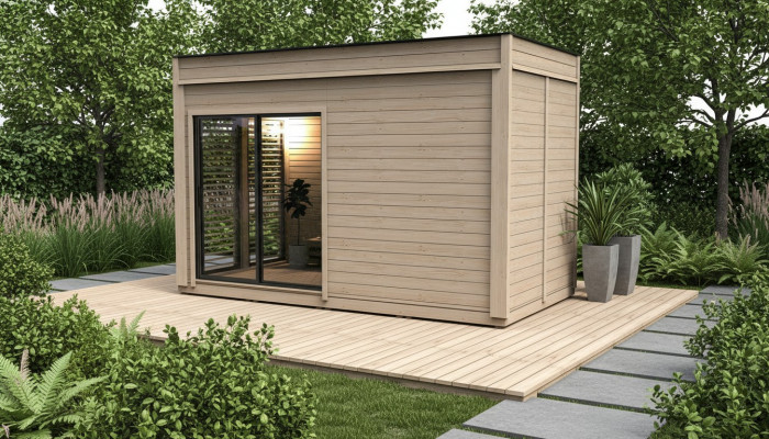 Sauna Holz Dréchensauna Woodpro Gaart Holzsauna Outdoor Saunas Haischen