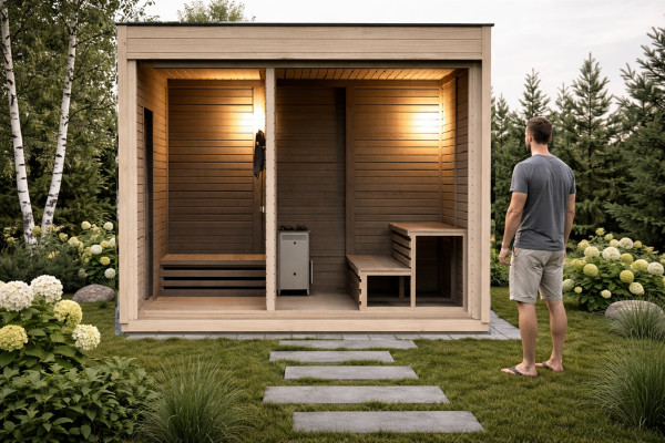 Sauna Holz Trockensauna Gaart Holzsauna Outdoor Saunas Gaartensauna