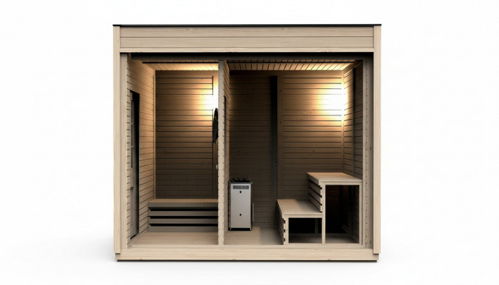Sauna Holz Trockensauna Gaart Holzsauna Outdoor Saunas Gaartensauna