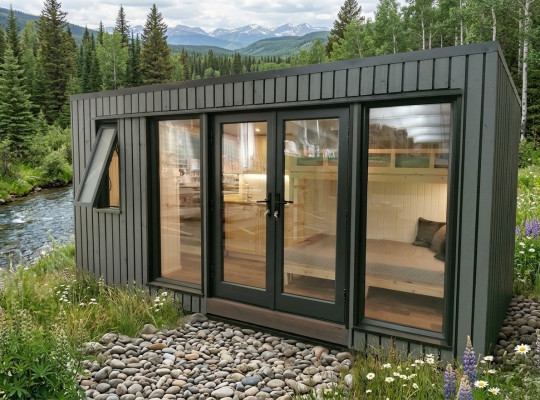 Campinghaus, Gaardenhaischen, Haus, Holzhaus, Vakanzhaus, Luxus 490cm Camping