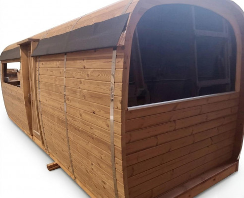 Holzsauna Baussesauna Holz Kieferholz Saunahaus Sauna Haischen Haus