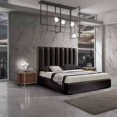 Bett Nuetsdësch 2x Luxus Schlofkummer Set Komplett Zëmmer Miwwelen Nei