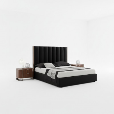 Bett Nuetsdësch 2x Luxus Schlofkummer Set Komplett Zëmmer Miwwelen Nei