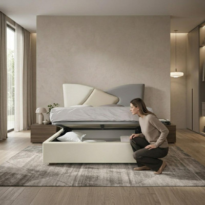 Bett Doppelbett Schlofzëmmer Miwwelen Better Italienesche Stil Ariichtung