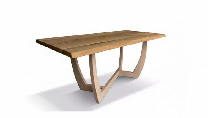Iesszëmmer Iessdësch 180cm Holz Kichendësch Dësch 90x180 brong modern
