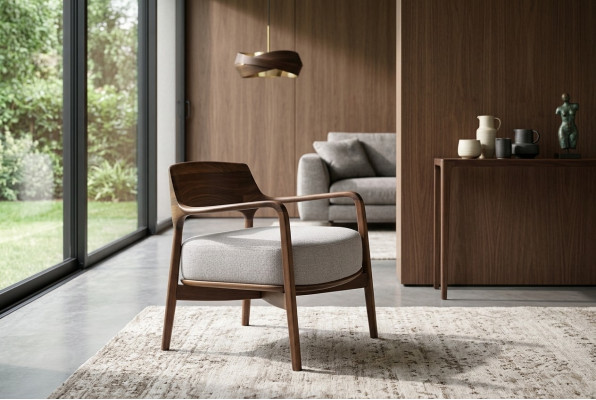Iesszëmmer Stull Wunnzëmmer Fauteuil Still Holz Modern Polster Fauteuilen
