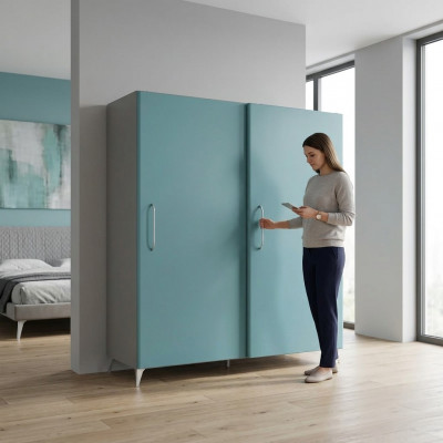 Kleederschaaf Schlofkummer Modern Schaf Kleedersschief Türkis Gréng