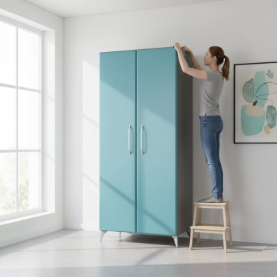 Schlofzëmmer Schief Kleederschaf Holz Luxus Modernen Design Schief