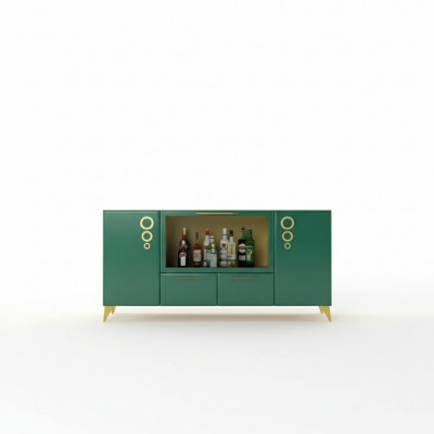 Sideboard Luxus nei Gréng Konsol Sideboards Modern Wunnzëmmer Kommoden Holz