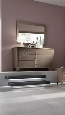 Kommode Spigel Nei Luxus Komplett Schlofzimmer Set Anrichte brong 2-teileg
