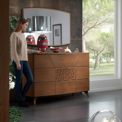 Schlofkummer Set Kommode Spigel Luxus Komplett Modern Kommoden 2tlg