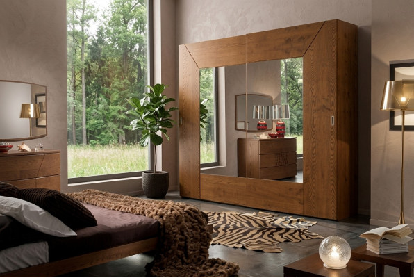 Schlofkummer Kleederschaf Holz Schaf Modern brong Kleederschief