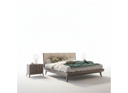 Schlofzëmmer Set Bett 2x Nuetsdëscher Design Luxus nei 3tlg Modern Better