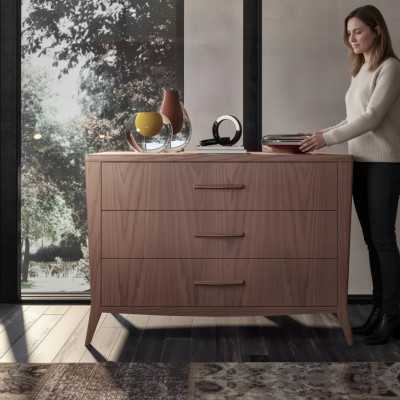 Kommode Wunnzëmmer Holz Miwwelen Italien Sideboard Kommoden brong Schaf