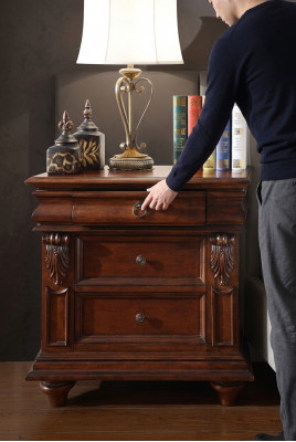 Nuechtstiesch Modernen Design Miwwelen Luxus Elegantes Schéint Schlofzëmmer