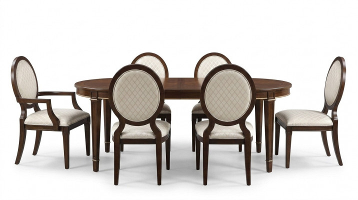 Dësch 4x Stull 2x Still Sideboard 8tlg Iesszëmmer Set Grupp Garnitur