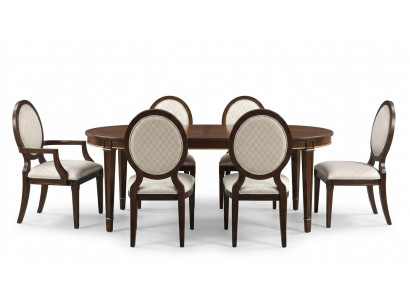 Dësch 4x Stull 2x Still Sideboard 8tlg Iesszëmmer Set Grupp Garnitur