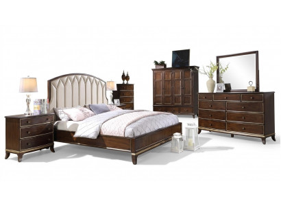 Bett 2x Nuetsdëscher Kommode Schlofzëmmer Set Design Luxus nei 4tlg