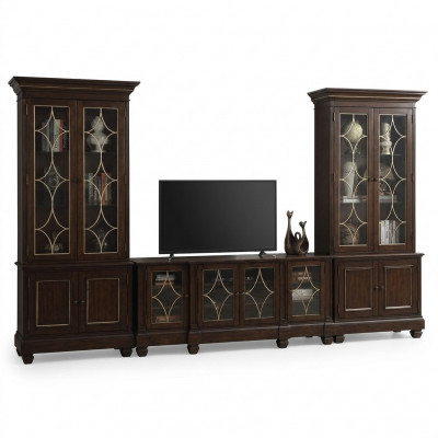 Wunnzëmmer Set 2x Vitrin TV Stänner Couchtisch Set Wunnmangel Modern