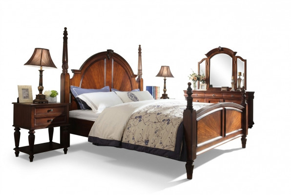 Bett 2x Nuechtstiesch-Schlofzëmmer Set Luxus Design nei brong 3tlg Modern