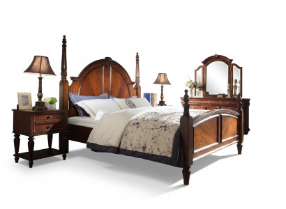 Bett 2x Nuechtstiesch-Schlofzëmmer Set Luxus Design nei brong 3tlg Modern