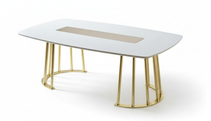 Couchtisch wäiss Modern Wunnenzëmmer Miwwelen Dësch Luxus Design nei Luxus