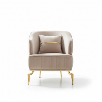 Wunnzëmmer Sëtzmiwwel Dréissëtz 1 Sëtzplaz Modern roude Design Textil