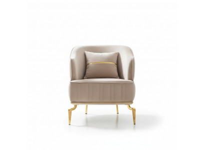 Wunnzëmmer Sëtzmiwwel Dréissëtz 1 Sëtzplaz Modern roude Design Textil