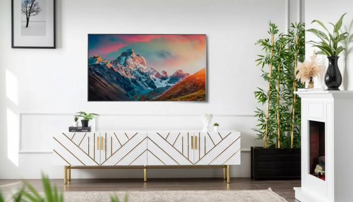Wunnzëmmer TV Ständer Modern Holz Fernsehstänner Schaf Miwwelen