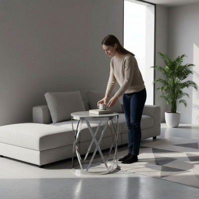 Wunndéng Couchtisch Modern Miwwelen Dësch Luxus Bäistelltisch Design