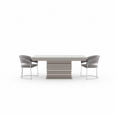 Set Grupp Dësch 6x Still Iesszëmmer Holzdësch Iesszëmmer Design nei