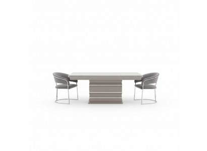 Set Grupp Dësch 6x Still Iesszëmmer Holzdësch Iesszëmmer Design nei